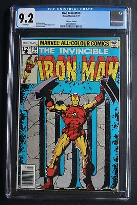 Buy Iron Man #100 Mandarin 1977 STARLIN Madame Masque Guardsman UK VARIANT CGC 9.2 • 93.86£