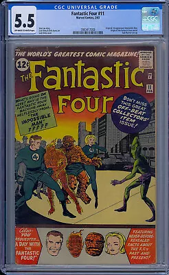 Buy Fantastic Four #11 Cgc 5.5 1st Impossible Man • 631.70£
