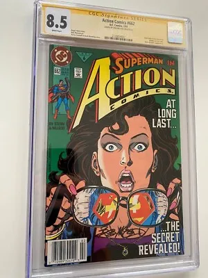 Buy ACTION COMICS #662 CGC SS (1991) Signed Bob McLeod • 78.27£