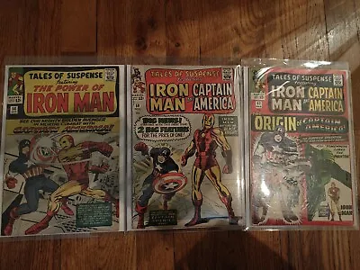 Buy Tales Of Suspense # 58,59,63  1964    Iron Man & Capt. America Lot Of 3 Marvel  • 198.25£