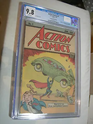 Buy Action Comics #1 CGC 9.8 WHITE Second Printing 1976 Safeguard WOW • 118.58£