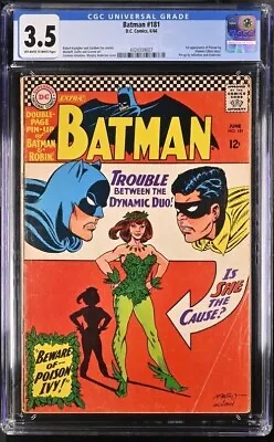 Buy BATMAN #181 CGC 3.5 (DC 1966) 1st App POISON IVY Silver Age OW/W PGS FRESH SLAB • 506.20£