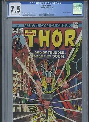 Buy Thor Vol 1 #229 1974 CGC 7.5 • 47.97£