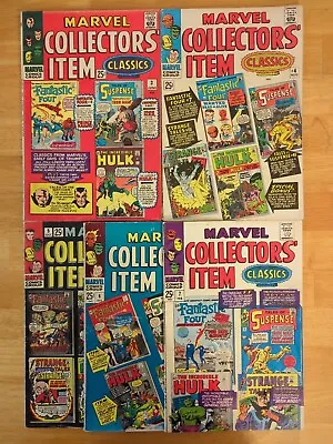 Buy Marvel Collectors Item Classics #3-7 - Marvel 66/67 - (GD- - VG) - Lee/Kirby! • 28.15£