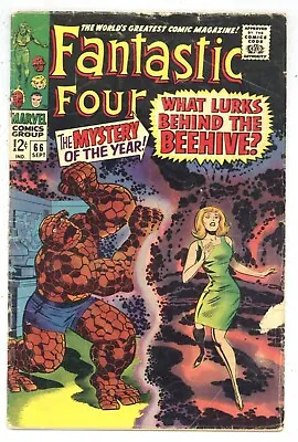 Buy Fantastic Four 66 (MISSING NON-STORY PAGE) Origin WARLOCK/HIM Begins! 1967 R089 • 31.66£