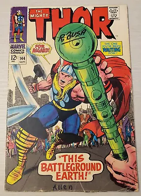 Buy Thor #144 (1967) Classic Kirby & Lee Great 60's Marvel Comics • 5.63£