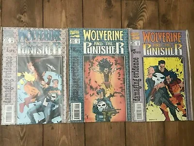Buy Marvel Comics Wolverine & Punisher: Damaging Evidence #1-3 Limited Series (1993) • 8.99£
