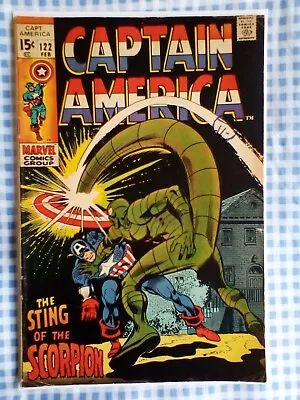 Buy Captain America 122 (1970) Scorpion App, Cents • 14.99£
