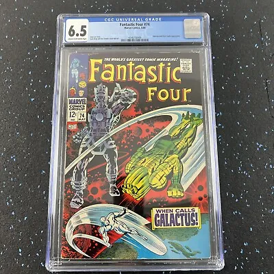 Buy Fantastic Four #74 (1968 Galactus & Silver Surfer Classic Cover) ** CGC 6.5 • 86.93£