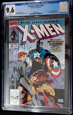 Buy The Uncanny X-MEN #268 CGC 9.6 Captain America, Wolverine Jim Lee Art • 118.27£