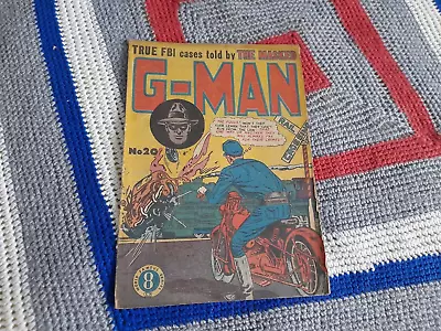 Buy G-Man Comic Number 20 True FBI Cases 1950's Atlas Publications Australia Box 15 • 7£