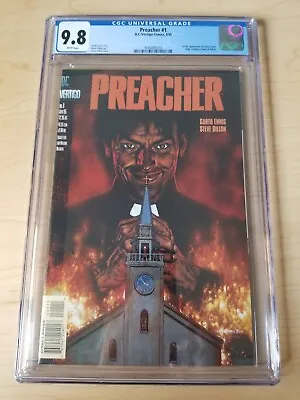Buy Preacher #1 - CGC 9.8 WP (1995, Vertigo/DC Comics) 1st Reverend Jesse Custer • 277.04£