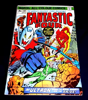 Buy Fantastic Four #150 - Sept 1974 - Ultron Appearance! - Vg - (7.0) Pence Copy • 9.99£