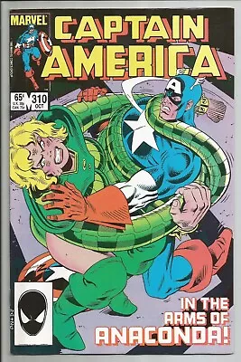 Buy Captain America #310 VF Marvel 1985 1st App Serpent Society + Diamondback MCU • 39.64£