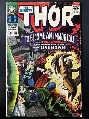 Buy The Mighty Thor #136 Vintage Marvel Comics Silver Age 1st Print 1967 Fair *A2 • 11.98£