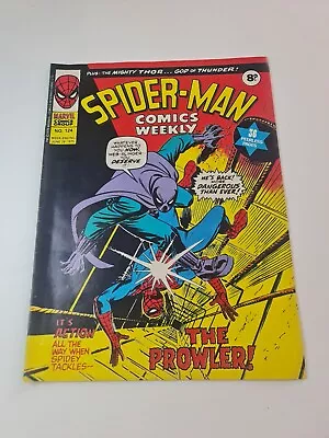 Buy 1975 UK Marvel SPIDER-MAN COMICS WEEKLY #124, Jack Kirby Thor Origin, 28/6/1975 • 14.99£