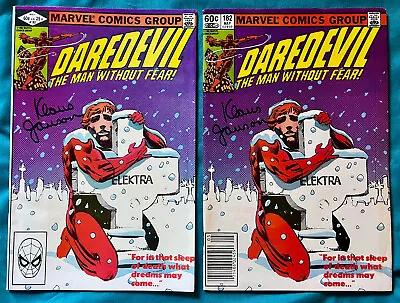 Buy Daredevil LOT #182 - Signed By Klaus Janson. Direct & Newsstand. (7.0/7.5) 1982 • 39.74£