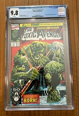 Buy Toxic Avenger #1, CGC 9.8, White Pages, 1st Solo Series Troma • 236.53£