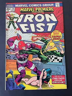Buy Marvel Premiere Iron Fist #18 - Origin Story Marvel 1974 Comics • 10.25£