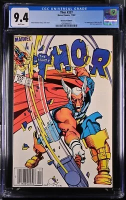 Buy (1983) THOR #337 NEWSSTAND VARIANT COVER 1st Appearance BETA RAY BILL CGC 9.4 WP • 119.79£