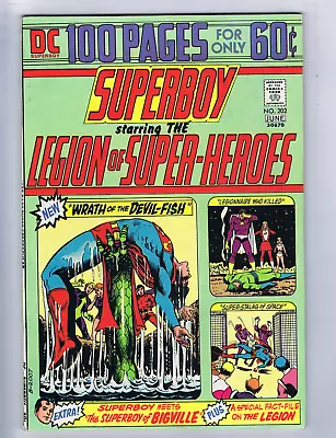 Buy Superboy #202 DC 1974 Starring The Legion Of Super-Heroes, DC 100-Page Giant • 39.58£