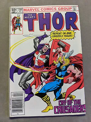 Buy The Mighty Thor #330, Marvel Comics, Newsstand, Crusader, 1983, FREE UK POSTAGE • 9.99£