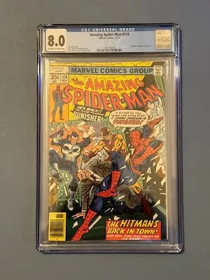 Buy Marvel Comics AMAZING SPIDER MAN # 174 CGC 8.0 ! PUNISHER !! Goblin • 44£