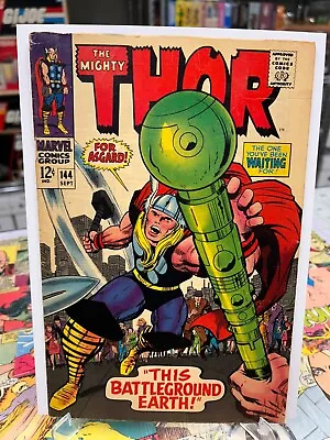 Buy The Mighty Thor #144 Marvel Comics 1967 Silver Age By Stan Lee Jack Kirby • 14.99£