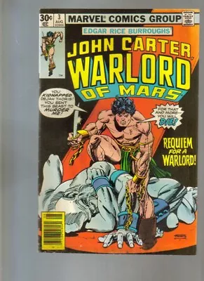 Buy John Carter Warlord Of Mars # 3 Fn. Cond. 1977 Bagged & Boarded • 7.96£
