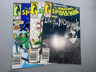 Buy Amazing Spider-Man #295 296 297 (1987-1988) Newsstand 1st Print • 15.80£