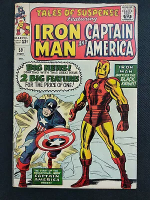 Buy Tales Of Suspense #59 (1964)  Key  Marvel Comics -- 1st SA Captain America Story • 103.90£