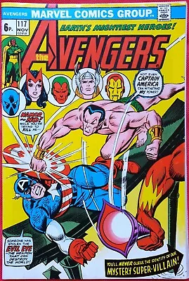Buy AVENGERS 117 Marvel 1973 Avengers Vs. Defenders Crossover Story VF • 19.50£