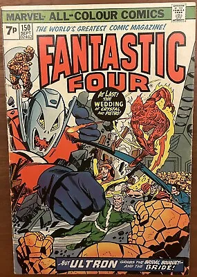 Buy Fantastic Four #150 - Ultron, Avengers & Inhumas App. (Marvel 1974) • 9.99£