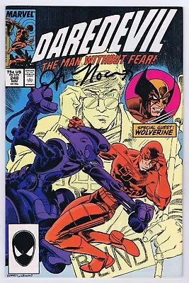Buy Daredevil #248 VF/NM Signed W/COA Ann Nocenti 1987 Wolverine App Marvel Comics • 30.34£