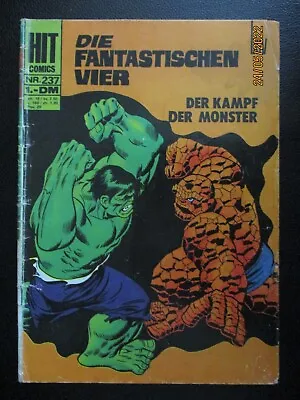 Buy Bronze Age + Bsv Hit + Fantastic Four #112 + 1972 + German + 237 + Hulk Vs Thing • 24.10£