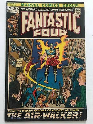 Buy FANTASTIC FOUR #120 : The Horror That Walks On Air 1972 AIR-WALKER Marvel Comics • 39.49£