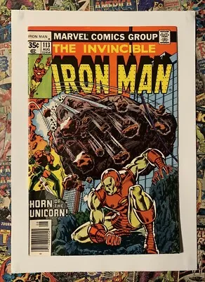 Buy Iron Man #113 - Aug 1978 - Unicorn Appearance! - Vfn (8.0) Cents/newsstand!! • 9.74£