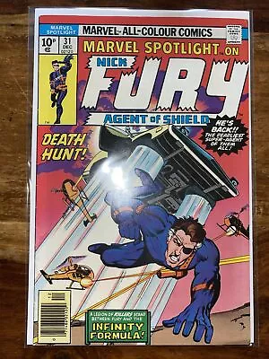 Buy Marvel Spotlight 31. 1976. Features Nick Fury. Key Bronze Age Issue. F/VF • 2.99£