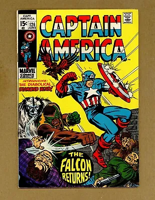 Buy Captain America 126 (VG) Falcon, Diamond Head! Stan Lee 1970 Marvel Comics X276 • 9.47£