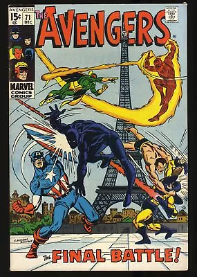 Buy Avengers #71 FN- 5.5 1st Appearance Invaders Black Knight Joins! Marvel 1969 • 43.97£