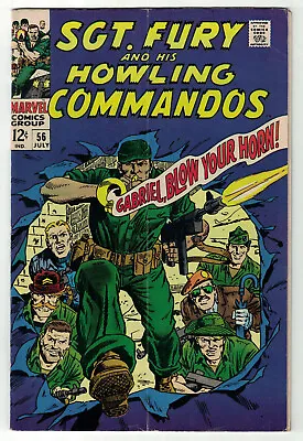 Buy Sgt Fury And His Howling Commandos #56 Subscription Crease FN- 5.5 • 5.53£