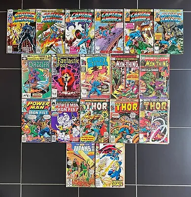 Buy 18 X US Comics Marvel & DC 1973-1992,Fantastic Four#244,Captain America,Thor Etc • 19.95£