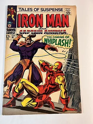 Buy Tales Of Suspense #97 Iron Man And Captain America (1968) 1st Whiplash SILVER AG • 37.78£