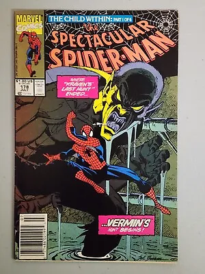 Buy Spectacular Spider-Man #178 VF Newsstand 1991 Marvel • 3.98£