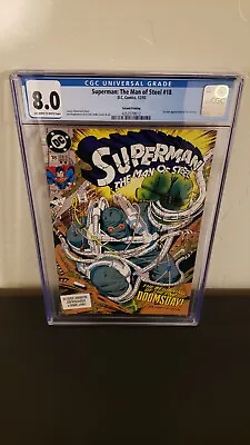 Buy Superman: The Man Of Steel #18 1st Full Doomsday - CGC 8.0 Second Printing • 31.62£