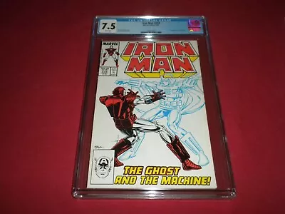 Buy Iron Man #219 Marvel 1987 CGC Comic 7.5 Copper Age 1ST GHOST! SEE STORE! • 23.72£