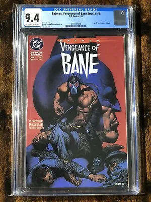 Buy Batman Vengeance Of Bane Special #1 9.4 CGC Comic DC • 200£