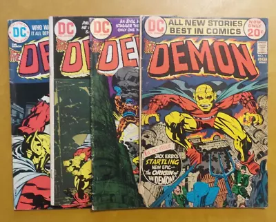 Buy The Demon Lot Of 4 Issues #1 5 9 15 DC Comics Jack Kirby (1972) • 22.13£