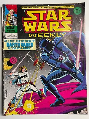 Buy Star Wars Weekly No. 41 Vintage Marvel Comics UK. • 2.45£