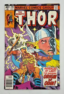 Buy Marvel Comics The Mighty Thor #294 The Origin Of Odin (1980) • 5.22£